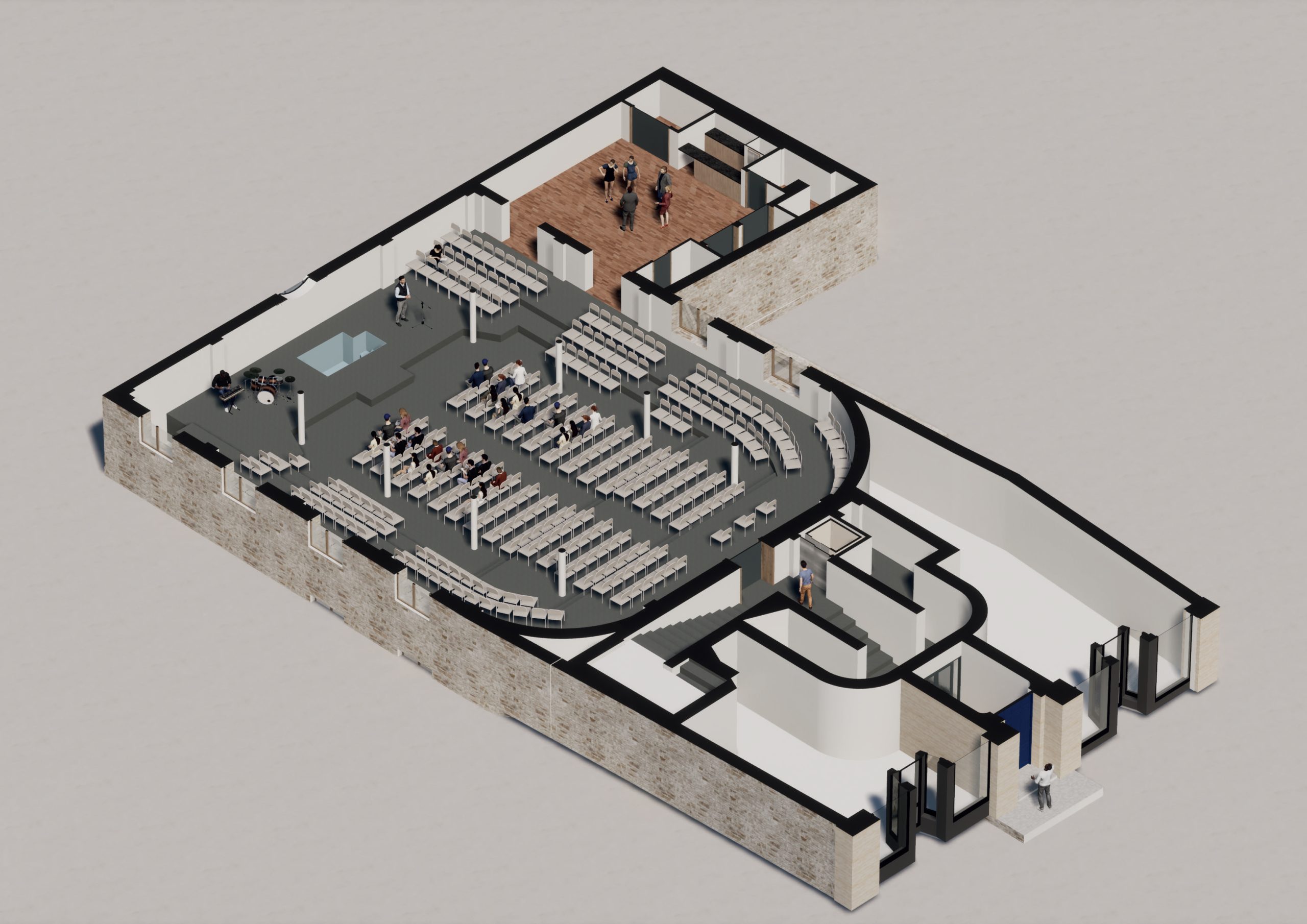 Ground floor isometric diagram